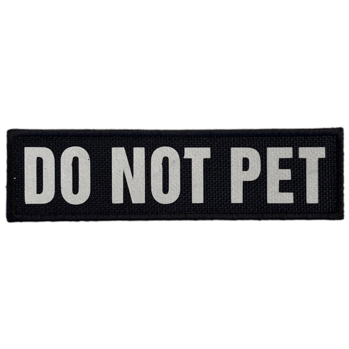 REFLECTIVE HIGH VISIBILITY BLACK Tag Patch