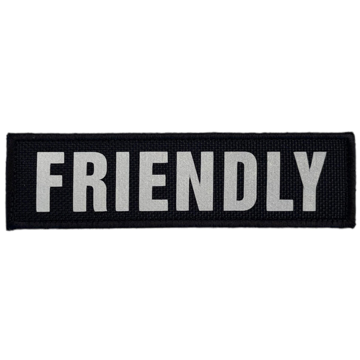 REFLECTIVE HIGH VISIBILITY BLACK Tag Patch