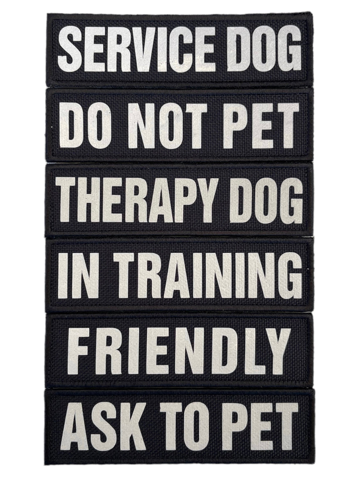 REFLECTIVE HIGH VISIBILITY BLACK Tag Patch